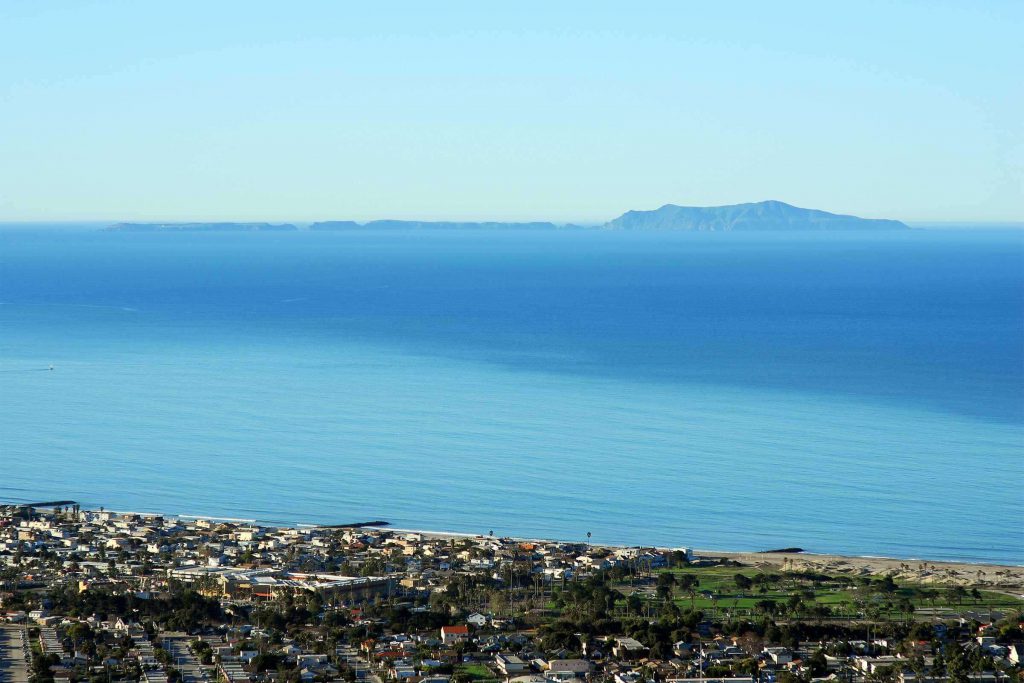 Hilltop View Of Pierpiont Beach: State Park To Anacapa Island
